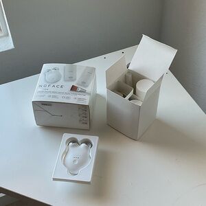 NuFace White Facial Toning Device with Accessories